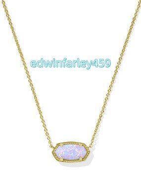 Elisa Gold Short Pendant Necklace